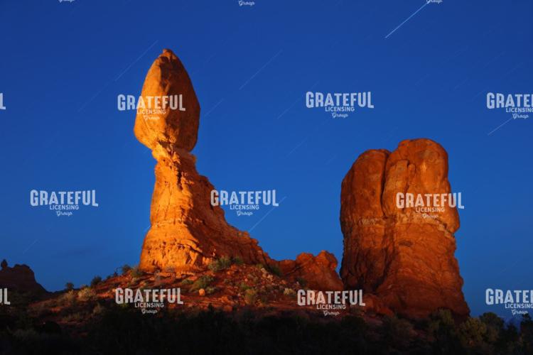 Balanced Rock Arches Star Trails