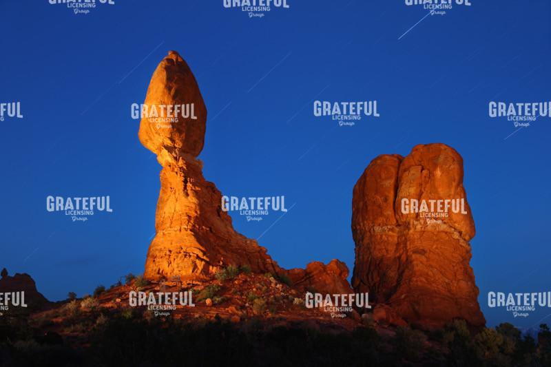 Balanced Rock Arches Star Trails
