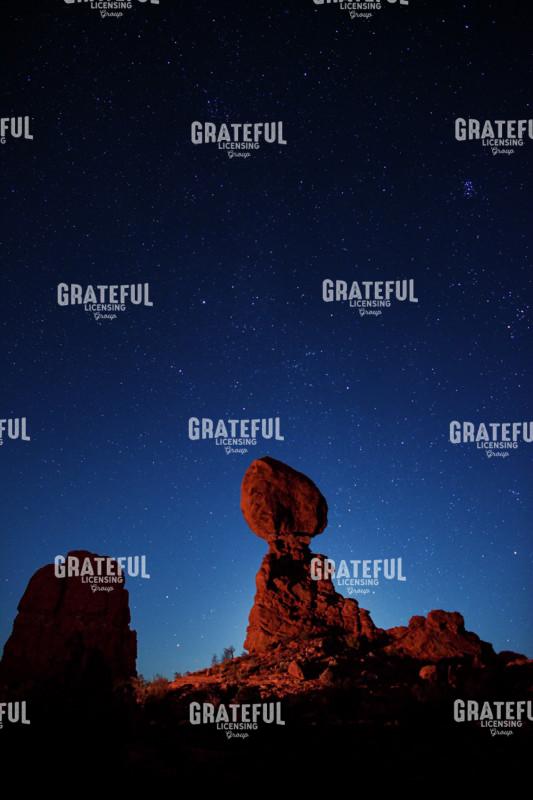 Moonglow Behind Balanced Rock