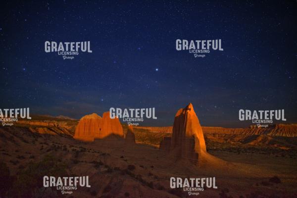 Cathedral Valley Moonlight