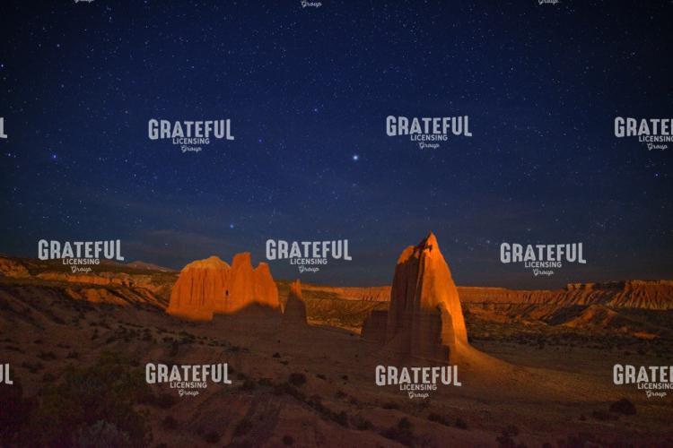 Cathedral Valley Moonlight