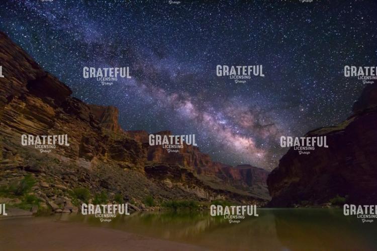 Milky Way Spanning Grand Canyon