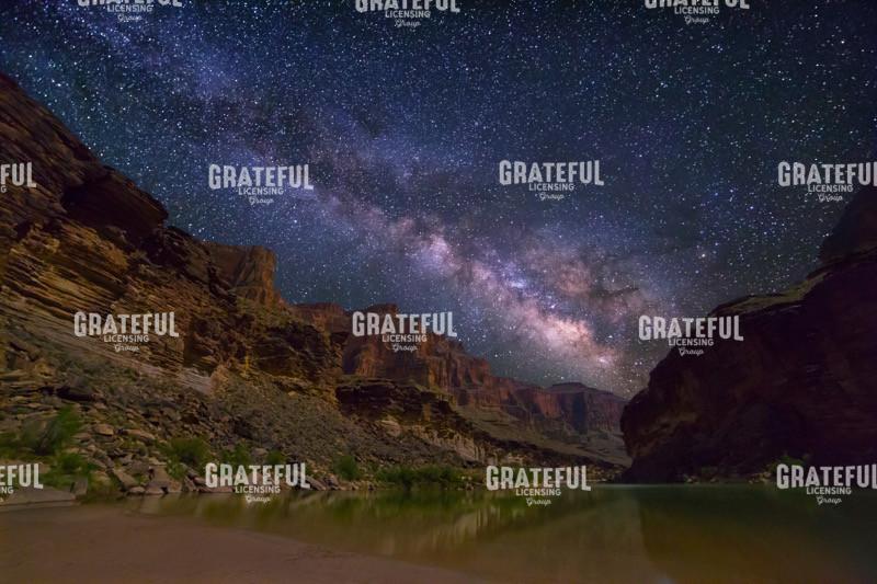 Milky Way Spanning Grand Canyon