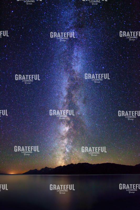Milky Way Jackson Lake Tetons