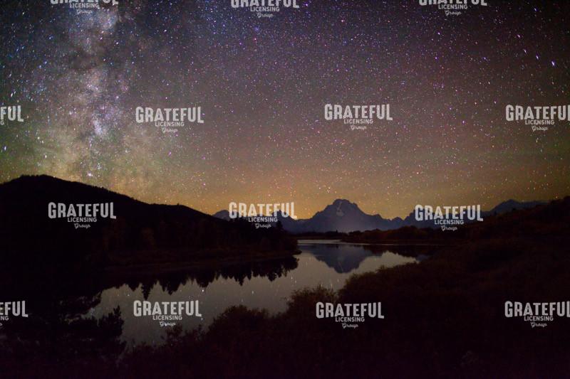Stars Over Tetons at Oxbow