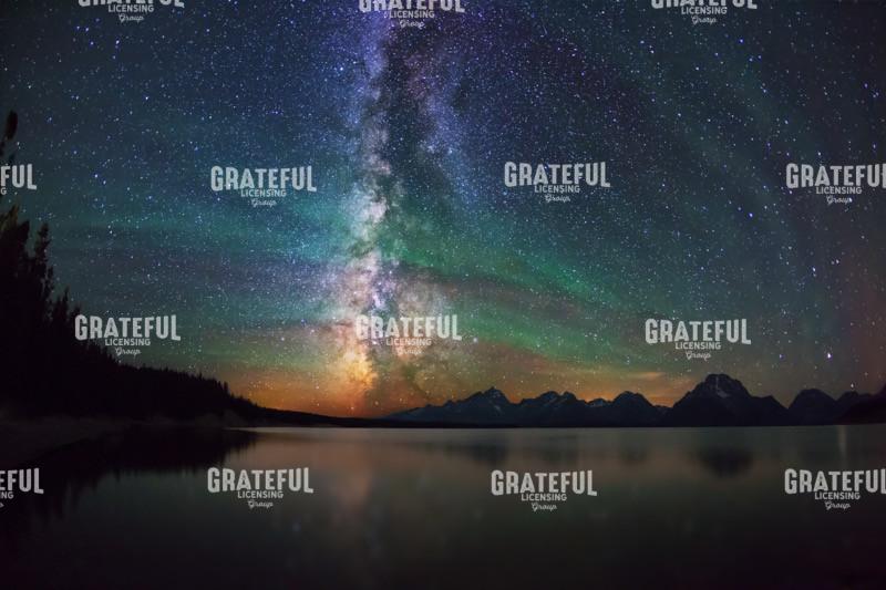 Airglow Jackson Lake Tetons