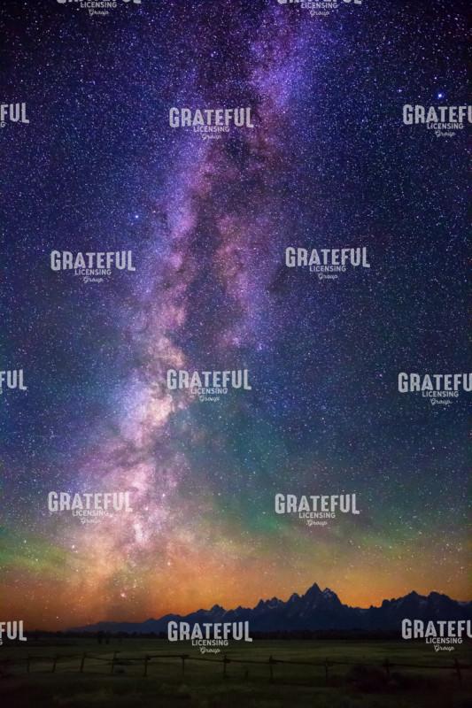 Milky Way Dawn Tetons
