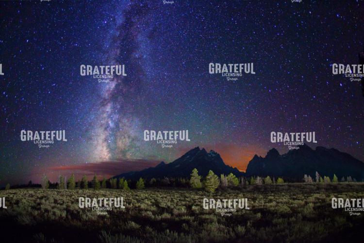 Starry Night Over Grand Teton Range