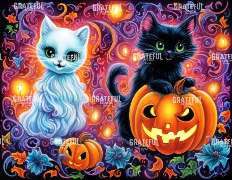 Ghost Kitty Friends