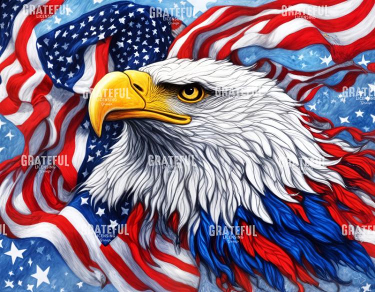 Red White And Blue Eagle