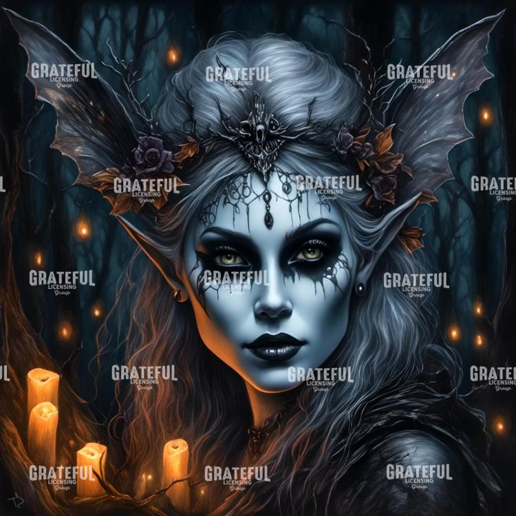 Dark Fae with Candles