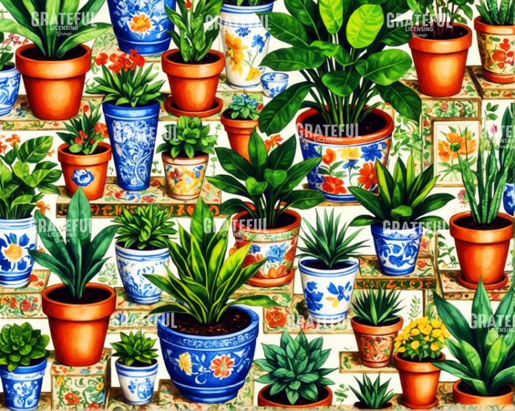 Tera Cotta Potted Plants