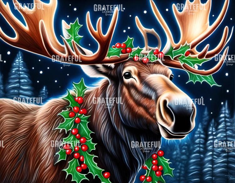 Christmas Moose