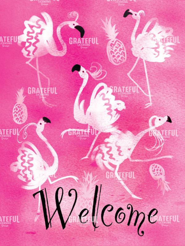 Pink Flamingo Welcome