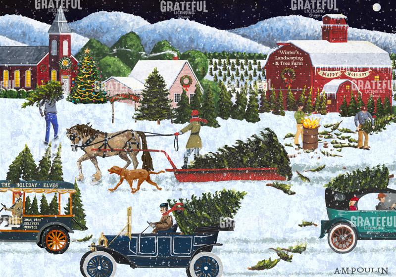 Snowflakes and Spruce