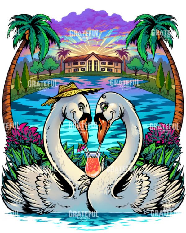 Swans At The Lake