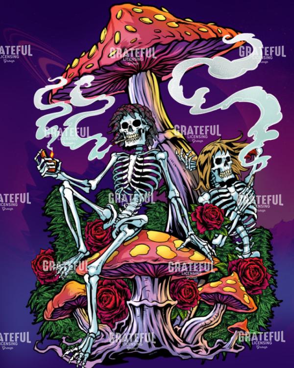 Cannabis Smoking Skeletons