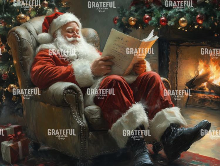 Lounging Santa