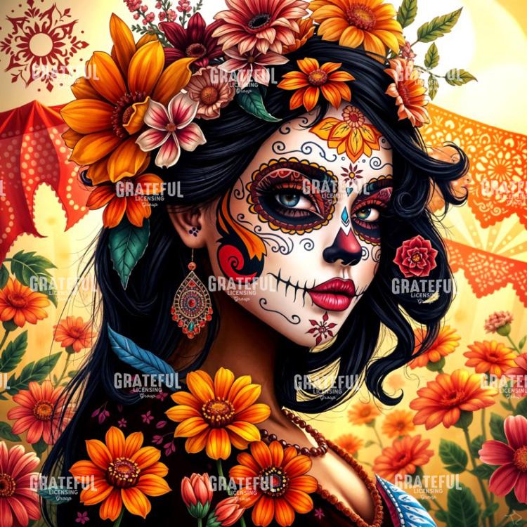 Dia De Los Muertos Harvest Colors