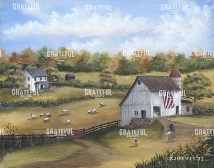 Farm with Flag
