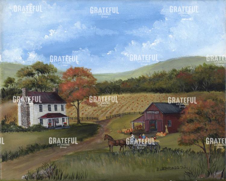 Autumn Farm House