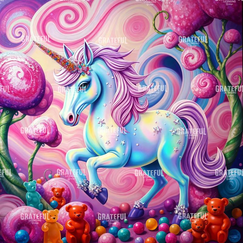 Candy Unicorn with Gummy Bears