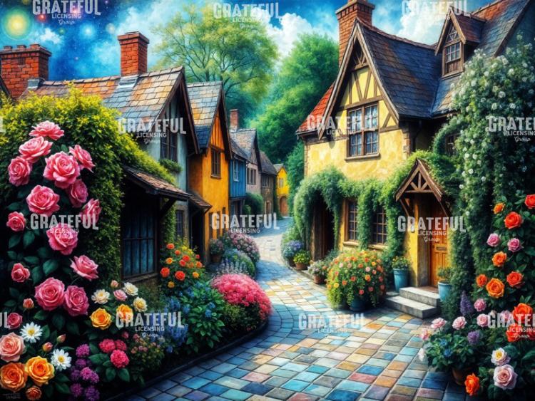 Morning Roses in the Village