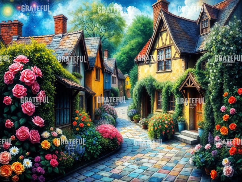 Morning Roses in the Village