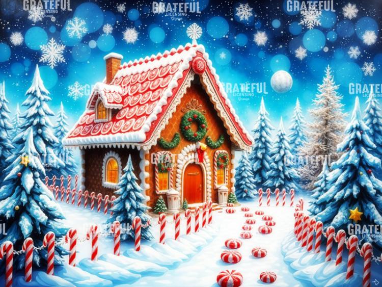 Peppermint Path Gingerbread House