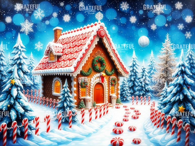 Peppermint Path Gingerbread House