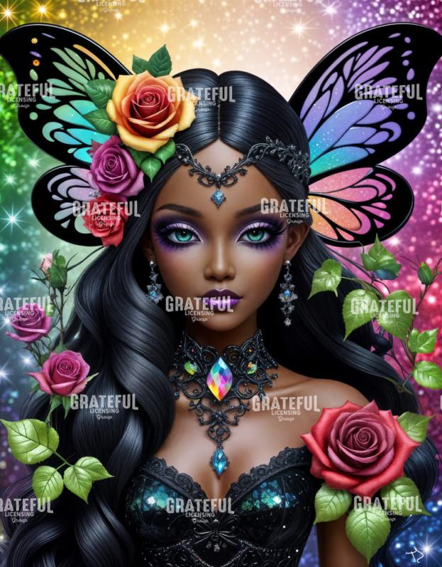 Crystal Rose Rainbow Fairy