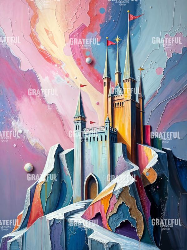 Castle on The Hill in Pastels