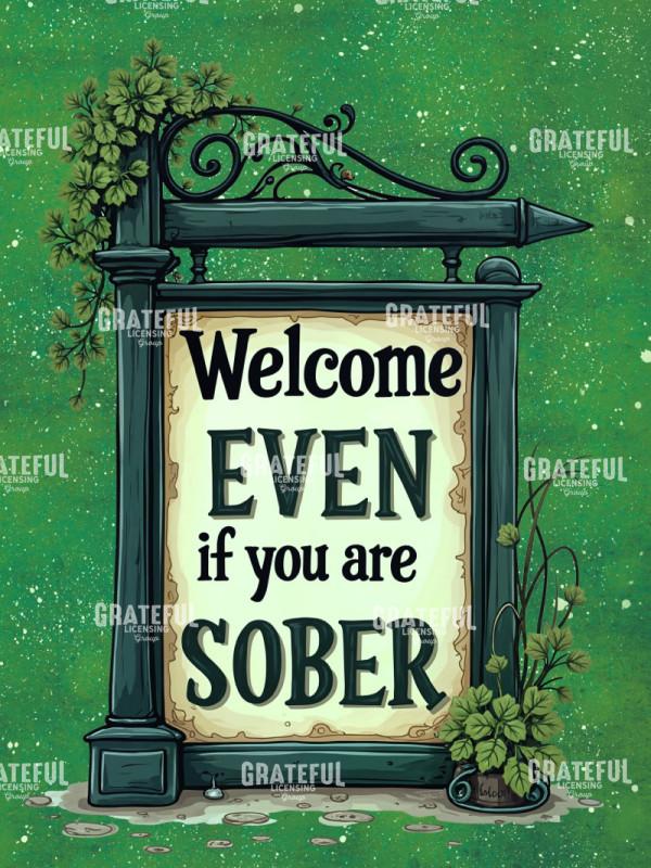 Funny St Patricks Day Welcome Sign