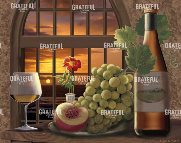 Pinot Noir At Sunset