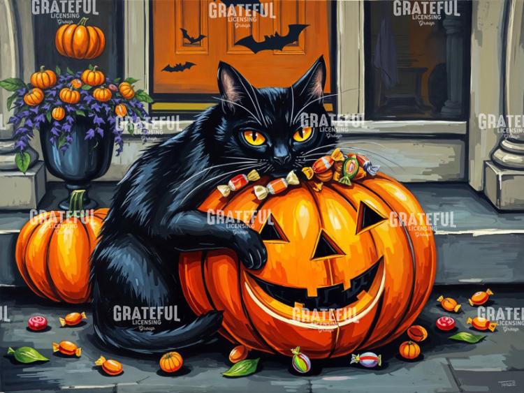 My Pumpkin Halloween Black Cat