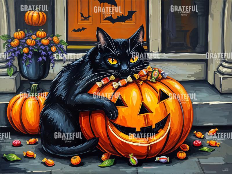 My Pumpkin Halloween Black Cat
