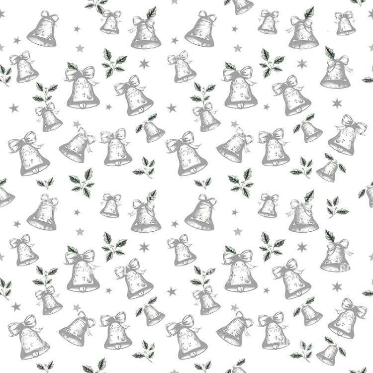 Silver Bells Holiday Pattern