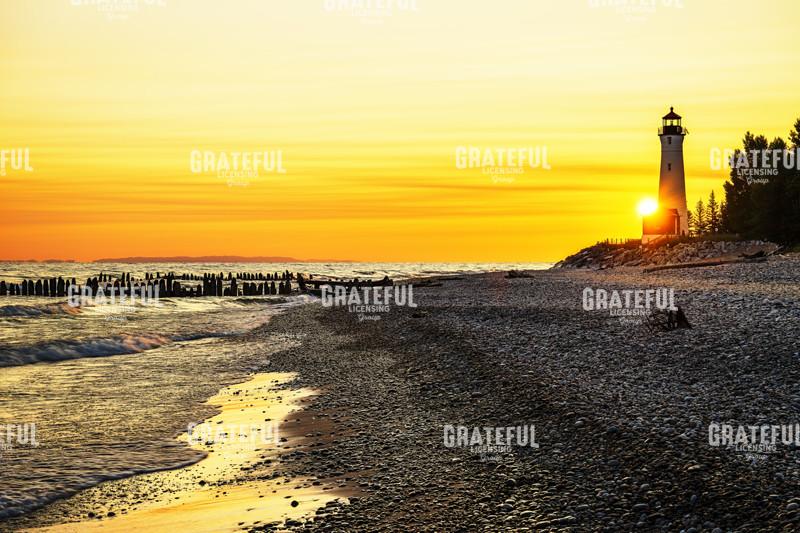Sunrise at Crisp Point Lighthouse