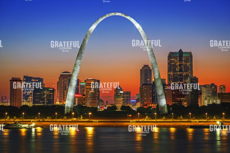 Twilight at Gateway Arch