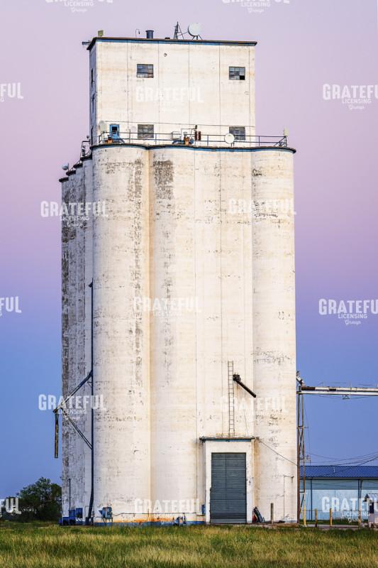 Sunset at the Vega Grain Elevator