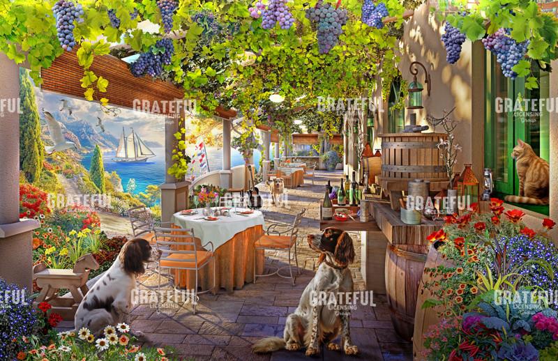 Balcony With Vineyards