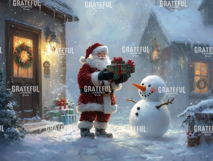 Gifts for a Snowman on Christmas Night