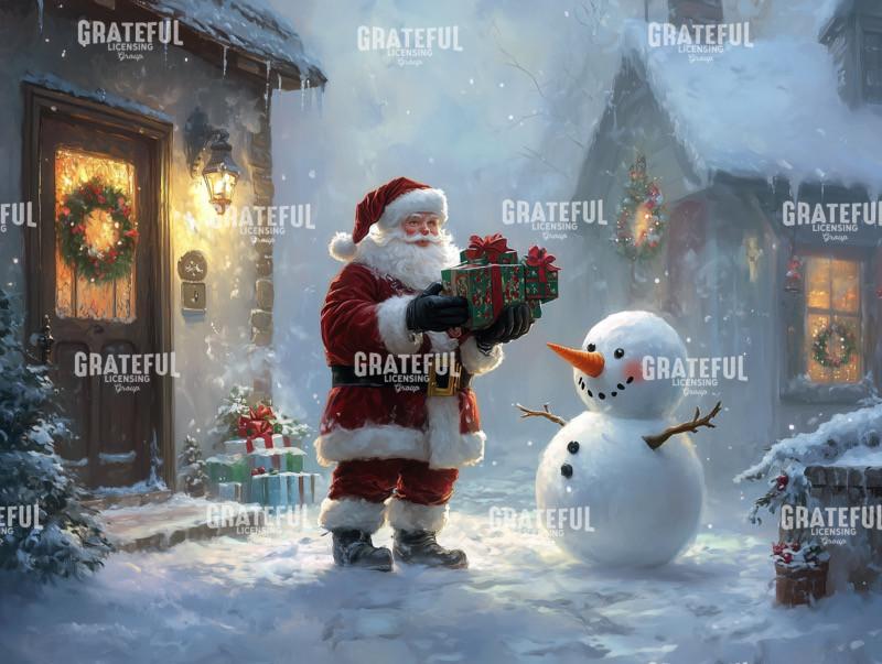 Gifts for a Snowman on Christmas Night