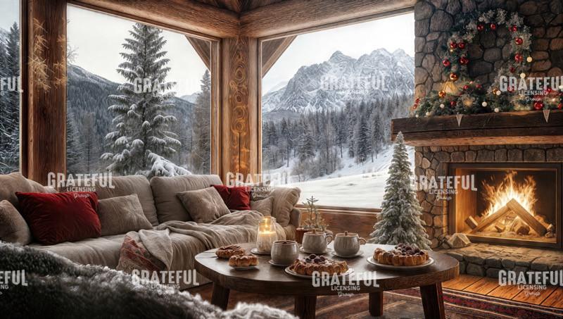 Interior Christmas Remote Cabin