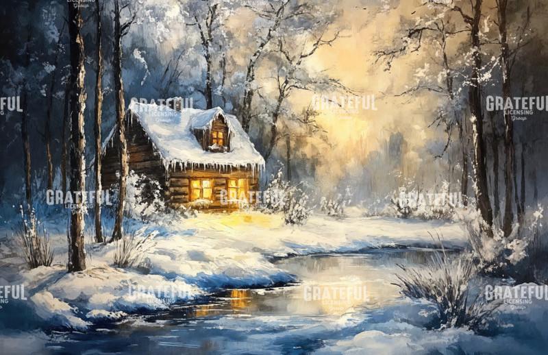 Ice Covered Cozy Cottage 2