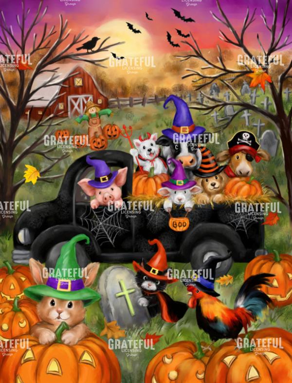 Halloween Farm Animals