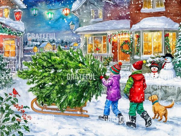 Christmas Tree Scene