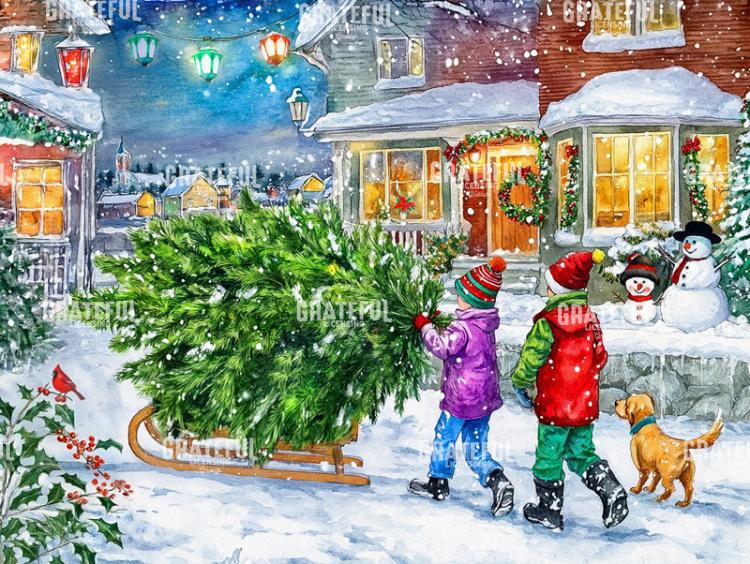 Christmas Tree Scene