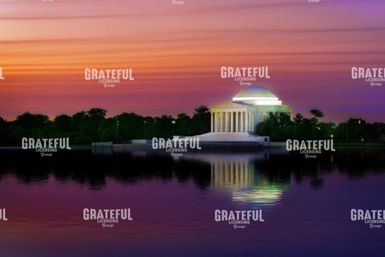 Dawn at the Jefferson Memorial