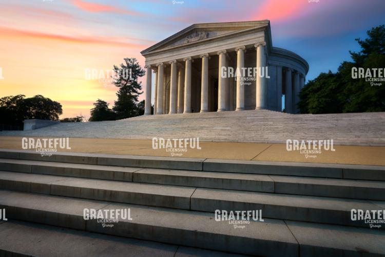 Summer Morning at the Jefferson Memorial